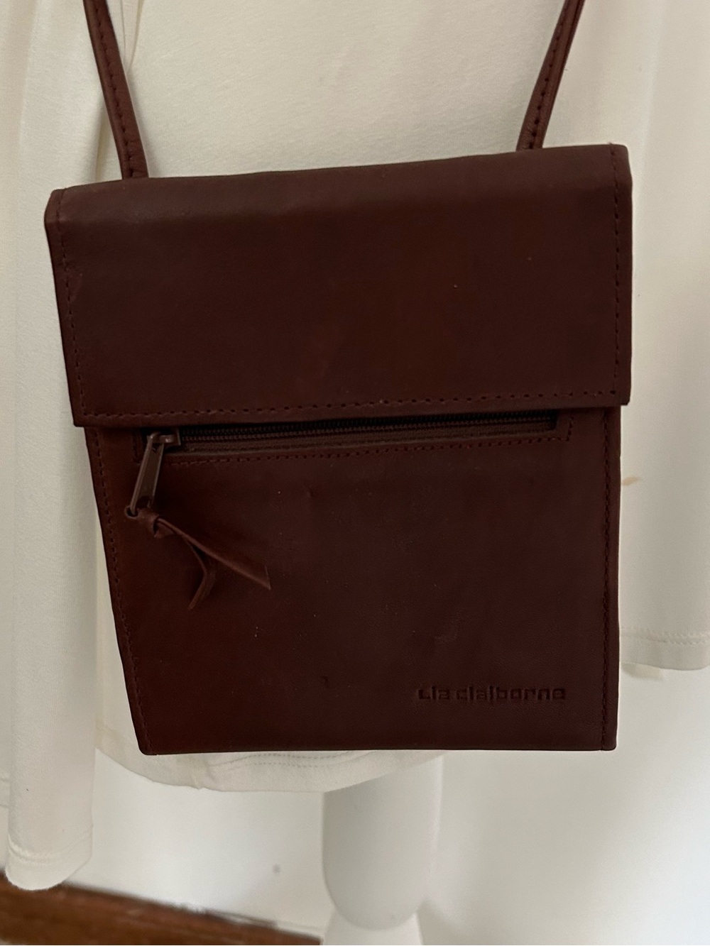 EUC - Brown Wallet on a String, Crossbody Liz Claiborne Bag